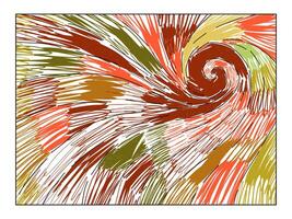 abstract kleur potlood, vrij hand, kleurrijk illustratie2 vector