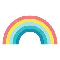 een boho regenboog vector kleurrijk illustratie geïsoleerd Aan een wit achtergrond