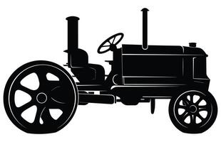 steampunk trekker silhouet, tractoren vector silhouet, trekker silhouetten modern en antiek,