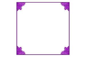 Purper oog bal engel ornament kader grens vector