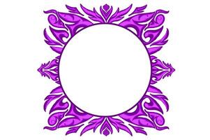 Purper Vleugels ornament kader grens vector voor decoratie ontwerp