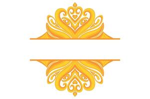 gouden ornament kader grens vector ontwerp voor decoratie element