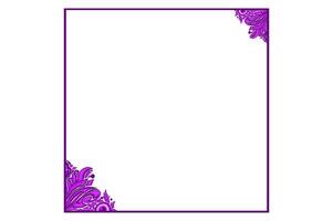 Purper oog bal engel ornament kader grens vector