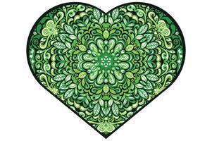 liefde mandala ornament vector ontwerp voor Valentijn decoratie