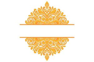 gouden ornament kader grens vector ontwerp voor decoratie element