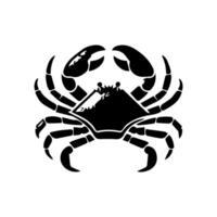 krab silhouet. logo. geïsoleerd krab Aan wit achtergrond vector