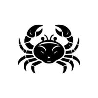 krab silhouet. logo. geïsoleerd krab Aan wit achtergrond vector