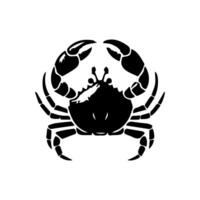 krab silhouet. logo. geïsoleerd krab Aan wit achtergrond vector