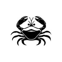 krab silhouet. logo. geïsoleerd krab Aan wit achtergrond vector