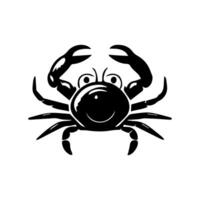 krab silhouet. logo. geïsoleerd krab Aan wit achtergrond vector