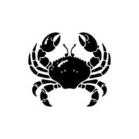 krab silhouet. logo. geïsoleerd krab Aan wit achtergrond vector