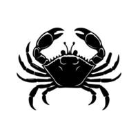 krab silhouet. logo. geïsoleerd krab Aan wit achtergrond vector