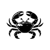 krab silhouet. logo. geïsoleerd krab Aan wit achtergrond vector