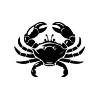 krab silhouet. logo. geïsoleerd krab Aan wit achtergrond vector