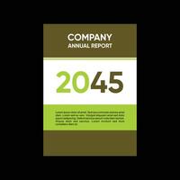 2045 bedrijf jaar- verslag doen van ontwerp vector