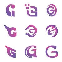 brief g logo ontwerp. creatief eerste brief g logo. brief g symbool, brief g bedrijf. Adobe illustrator artwork vector