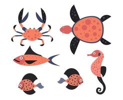 zee schepsel vector illustraties