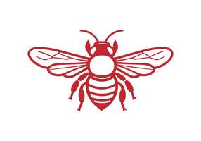 logo van honing bij insect icoon vector silhouet geïsoleerd ontwerp