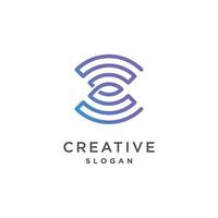 signaal logo ontwerp element vector icoon met creatief concept idee