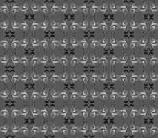 mooi monochroom naadloos patroon in de het formulier van spiralen en krullen Aan een grijs achtergrond vector