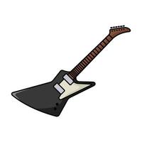 elektrisch gitaar icoon vector ontwerp sjabloon in wit achtergrond