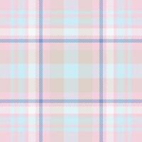 plaid controleren patroon in roze. naadloos kleding stof textuur. Schotse ruit textiel afdrukken. vector