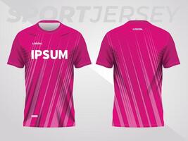 roze abstract sport- Jersey Amerikaans voetbal voetbal racing gaming motorcross wielersport rennen. voorkant en terug visie vector