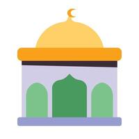 Islamitisch moskee icoon vector