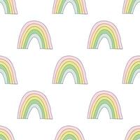 naadloos patroon met regenboog tekening voor decoratief afdrukken, omhulsel papier, groet kaarten, behang en kleding stof vector