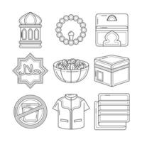 Ramadan element vector illustratie