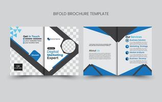 tweevoudig brochure sjabloon ontwerp vector