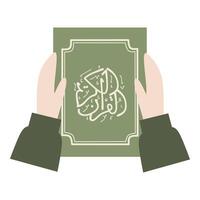 koran Islamitisch boek vector vlak illustratie