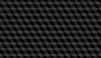 3d kubus patroon zwart achtergrond. vector illustratie