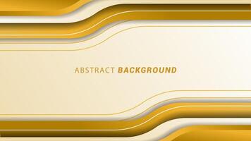 vector illustratie van een luxe abstract achtergrond met wit en goud kozijnen. modern elegant achtergrond banier met lijnen.