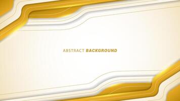 vector illustratie van een luxe abstract achtergrond met wit en goud kozijnen. modern elegant achtergrond banier met lijnen.