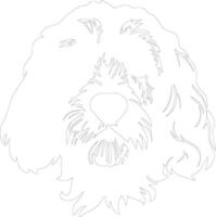 cockapoo schets silhouet vector