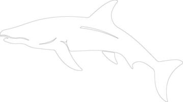 ai gegenereerd kronosaurus schets silhouet vector