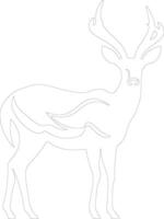 ai gegenereerd kudu schets silhouet vector