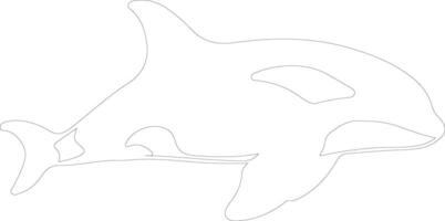 ai gegenereerd orka schets silhouet vector
