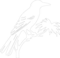 ai gegenereerd oropendola schets silhouet vector