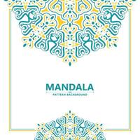 kleurrijk mandala-patroonbannerconcept vector