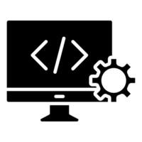 web ontwikkeling icoon lijn vector illustratie