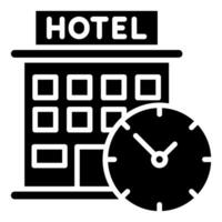 hotel reserveringen icoon lijn vector illustratie