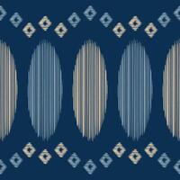 traditioneel etnisch ikat motief kleding stof patroon meetkundig stijl.afrikaans ikat borduurwerk etnisch oosters patroon blauw achtergrond behang. abstract,vector,illustratie.textuur,frame,decoratie. vector