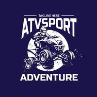 atv sport geschikt voor t overhemd vector