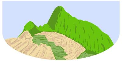 machu Picchu vector kleur