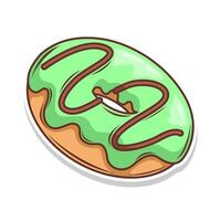 heerlijk donut vector hand- trek illustratie