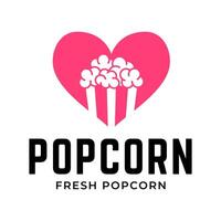 popcorn logo, label, symbool of teken geïsoleerd Aan wit achtergrond. vector illustratie van tussendoortje voor uw ontwerp.