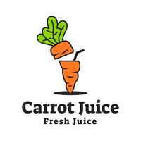 sap wortel logo, vers wortel drinken logo ontwerp vector sjabloon geïsoleerd Aan wit achtergrond.