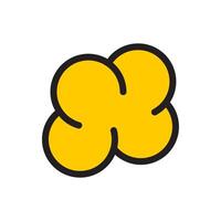 popcorn icoon symbool sjabloon voor grafisch en web ontwerp logo vector illustratie